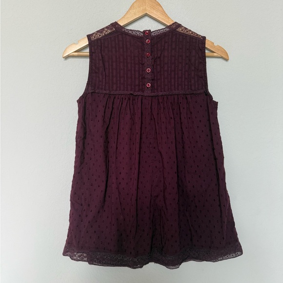 Anthropologie Seen Worn Kept Lace Detail Sleeveless Blouse - Picture 5 of 8